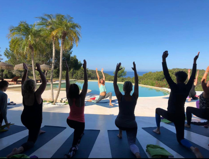 Outdoor Yoga for women Ibiza May 2022