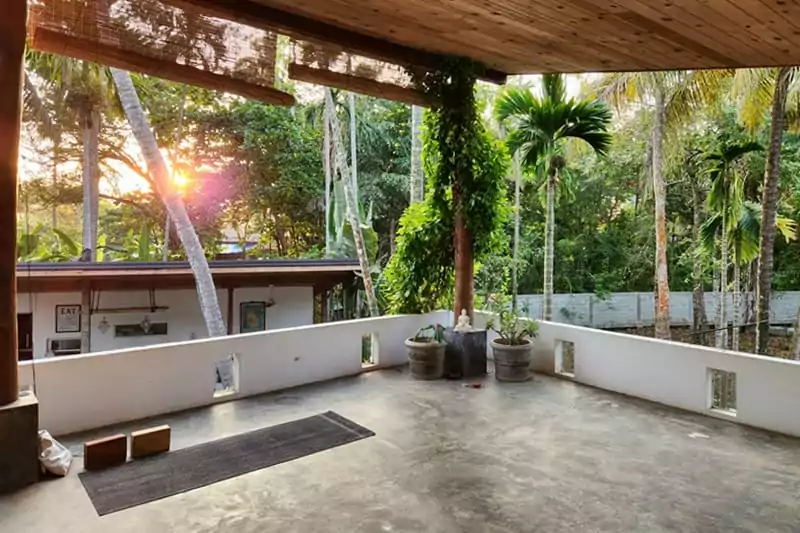 Shala from above Yoga Retreat for women in Sri Lanka January 2025