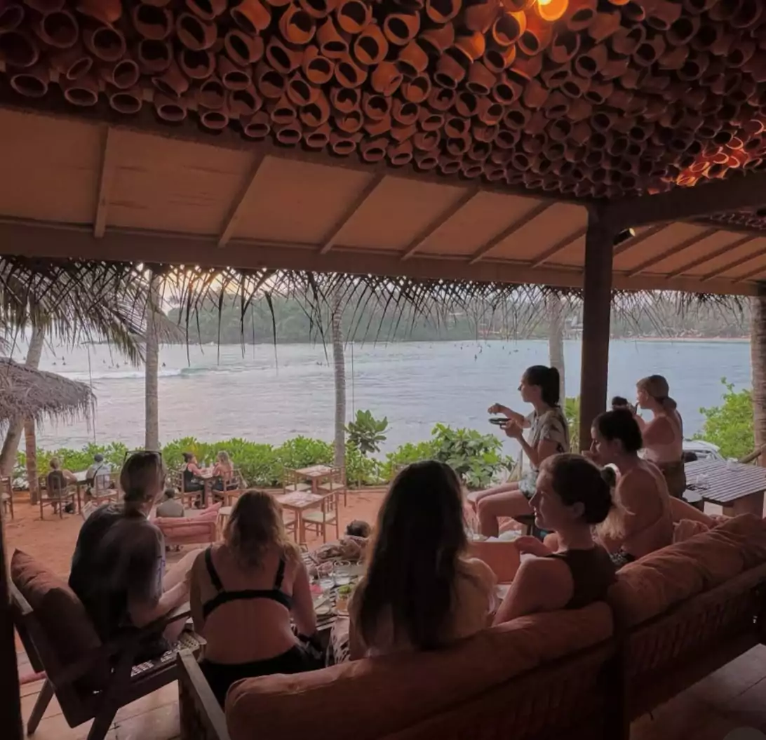 Sunset Hiriketiya Retreat group Yoga Retreat Sri Lanka January 2026 Single traveler